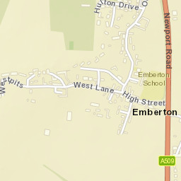 Emberton Street Map