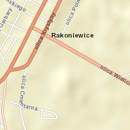 Rakoniewice Street Map
