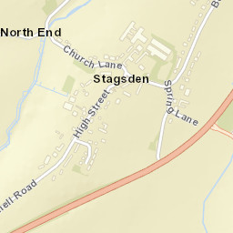 Stagsden Street Map