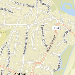 Potton Street Map