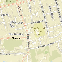 Sawston Street Map