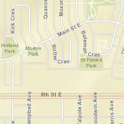 2600 8 Street East, Saskatoon, SK S7H Street Map