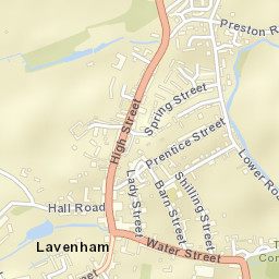 Lavenham Street Map