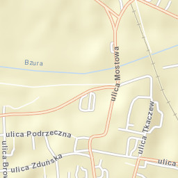 Łowicz Street Map
