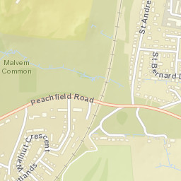 20-22 Chestnut Drive, Malvern, Worcestershire Street Map