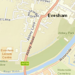 Evesham Street Map