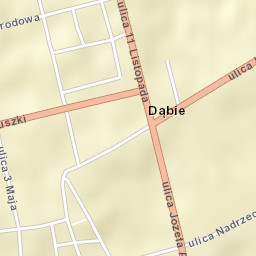Dąbie Street Map