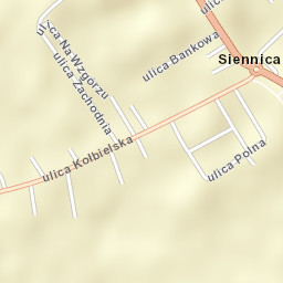 Siennica Street Map