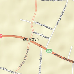 Zbuczyn Street Map