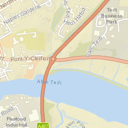 2-11 North Road, Cardigan, Ceredigion SA43 Street Map