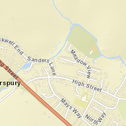 Potterspury Street Map