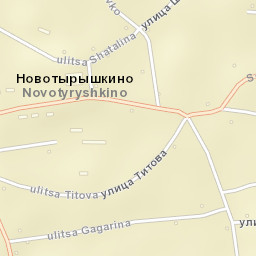 Novotyryshkino Street Map