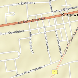 Kargowa Street Map