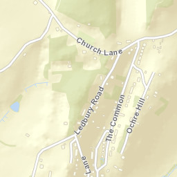 Church Lane, Ledbury, Herefordshire HR8 Street Map