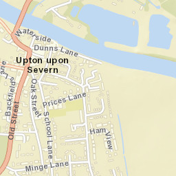 Upton upon Severn Street Map