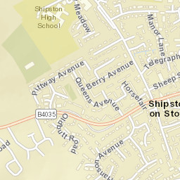 Shipston on Stour Street Map