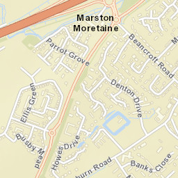 Marston Moretaine Street Map