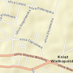 Książ Wielkopolski Street Map