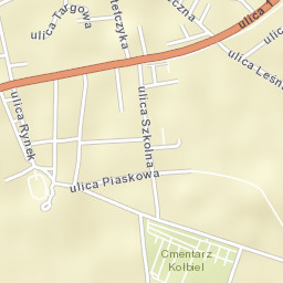 Kołbiel Street Map