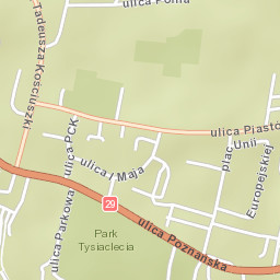 Krosno Odrzańskie Street Map