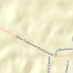 Świnice Warckie Street Map