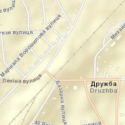 Druzhba Street Map
