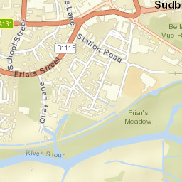 Sudbury Street Map