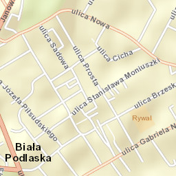 Biała Podlaska Street Map