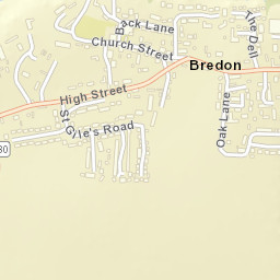 Bredon Street Map