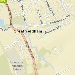 Great Yeldham Street Map