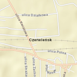Czerwieńsk Street Map