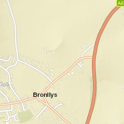 A479, Brecon, Powys LD3, UK Street Map