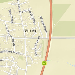 Silsoe Street Map