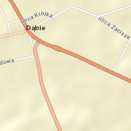 Dąbie Street Map