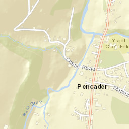 Pencader Street Map