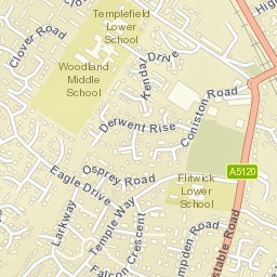 Flitwick Street Map