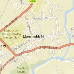 Llandovery Street Map