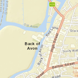 Tewkesbury Street Map