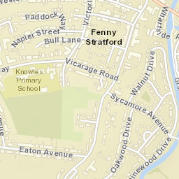 1 Browne Willis Close, Bletchley, Milton Keynes Street Map