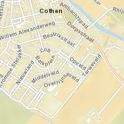 Cothen Street Map