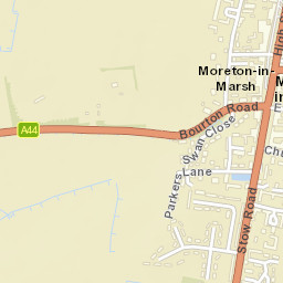Moreton in Marsh Street Map