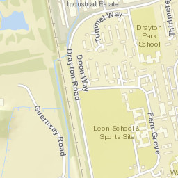 13 Windermere Drive, Bletchley, Milton Keynes  Street Map