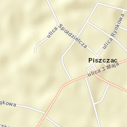 Piszczac Street Map