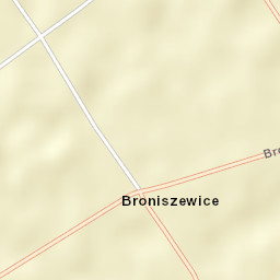 Broniszewice Street Map