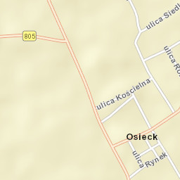 Osieck Street Map