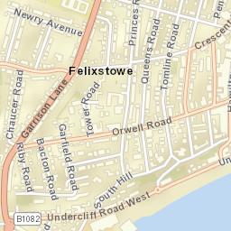 Felixstowe Street Map