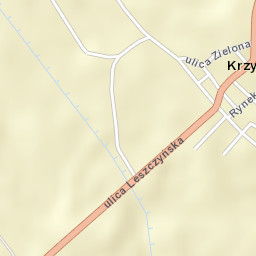 Krzywiń Street Map