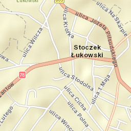 Stoczek Łukowski Street Map