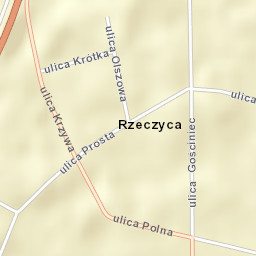 Rzeczyca Street Map