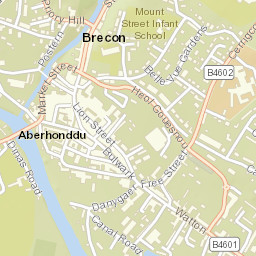 Brecon Street Map